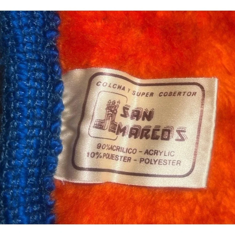 Denver Broncos NFL San Marcos Ryltex Stadium Throw Lap Blanket 56x35 VTG Y2K
